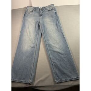 Refuge Denim Skater Jeans Women’s Size 7 (32) Low Rise Baggy Light Wash Wide Leg